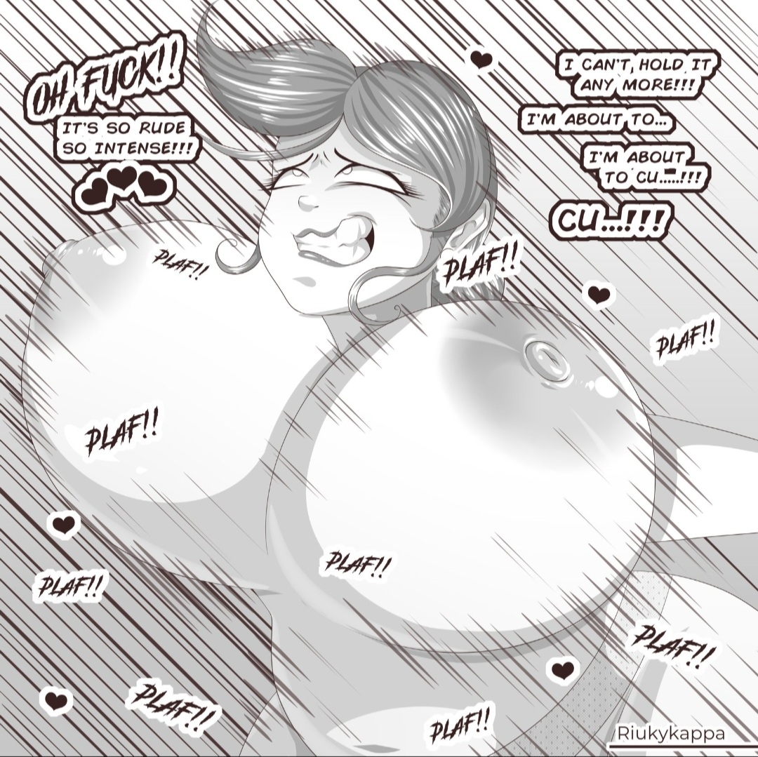 big breasts, big hips, black and white, blowjob, breasts, comic, comic page, cum, cum inside, female, implied incest, incest, marian (riukykappa), mother, mother and son, nurse, riukykappa, sex, son, speech bubble, tagme, text