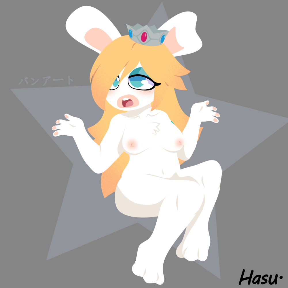 1girls anthro breasts bunart chubby_female completely_nude completely_nude_female female female_only full_body lagomorph mammal mario_(series) mario_+_rabbids mario_+_rabbids:_sparks_of_hope naked naked_female nintendo nipples nude nude_female rabbid rabbid_rosalina raving_rabbids short_stack shortstack solo solo_female ubisoft video_games