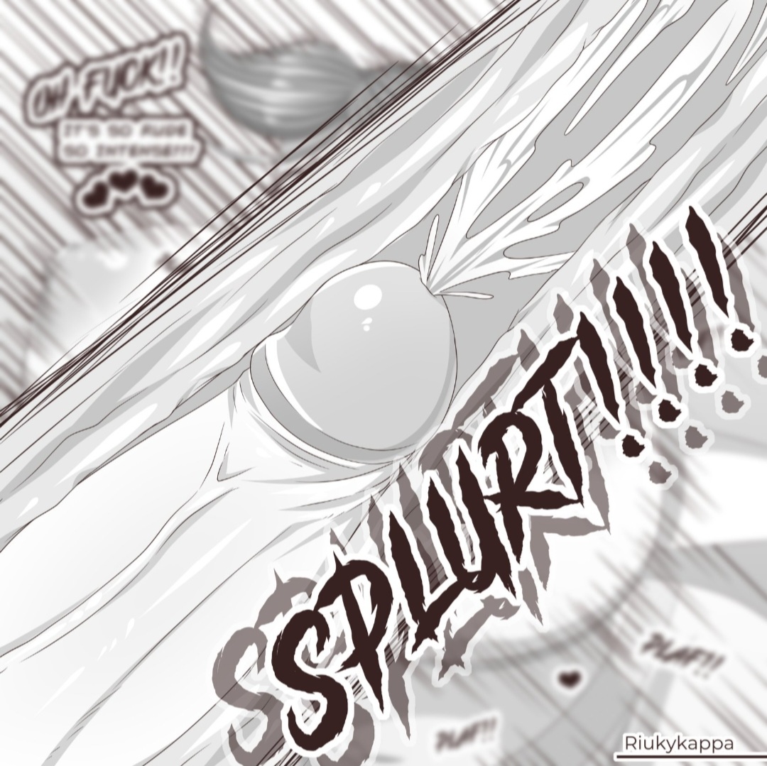 big breasts, big hips, black and white, blowjob, breasts, comic, comic page, cum, cum inside, female, implied incest, incest, marian (riukykappa), mother, mother and son, nurse, riukykappa, sex, son, speech bubble, tagme, text