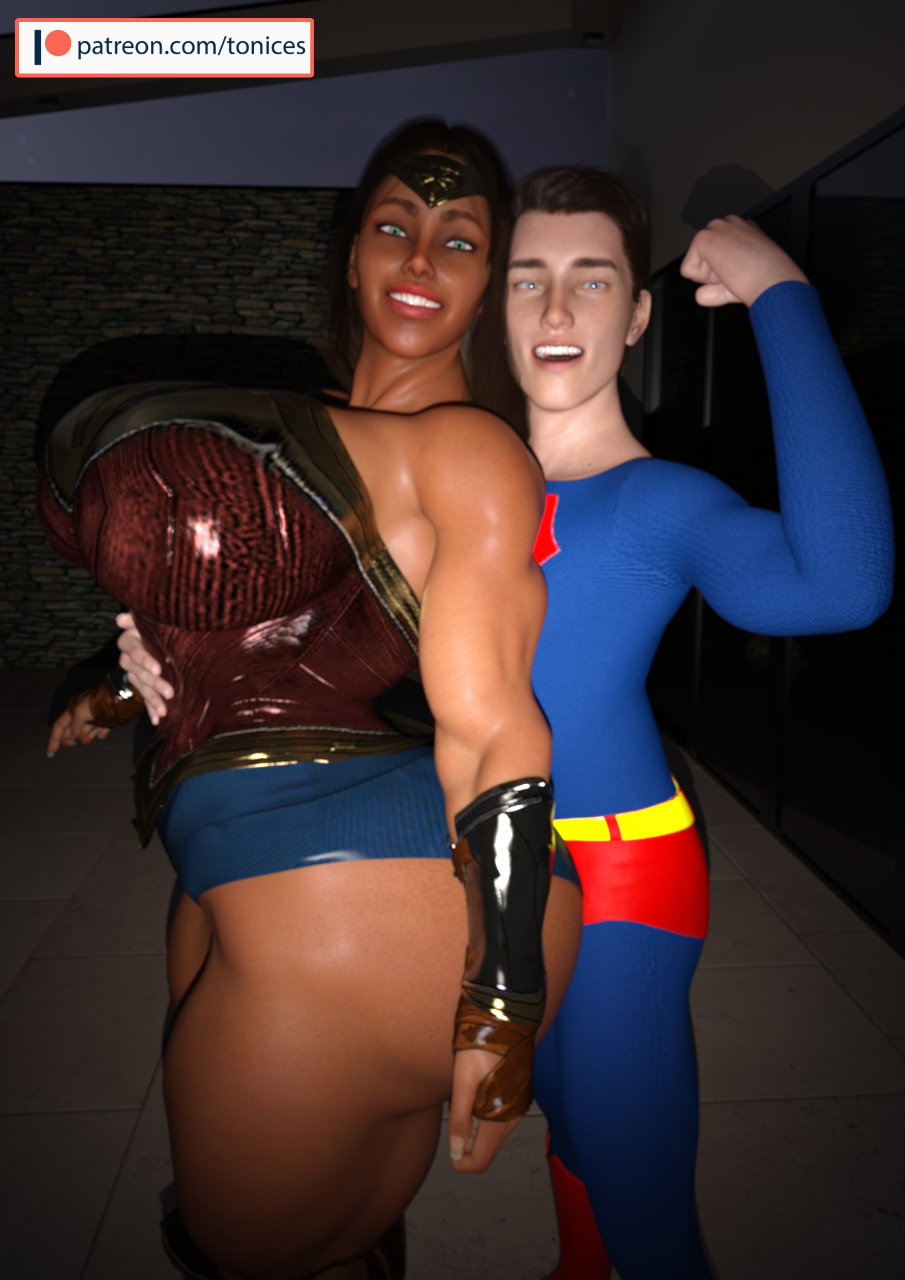 1boy 1girls 3d athletic athletic_female big_ass big_breasts bimbo breasts brown_body brown_skin busty cleavage cosplay curvaceous curvy dark-skinned_female dark_skin dc dc_comics female fit fit_female halloween halloween_costume hips hourglass_figure huge_ass huge_breasts human large_ass large_breasts legs lips male male/female original original_character original_characters straight superman_(cosplay) superman_(series) thick thick_legs thick_thighs thighs tonices top_heavy upper_body voluptuous wide_hips wonder_woman_(cosplay) wonder_woman_(series)