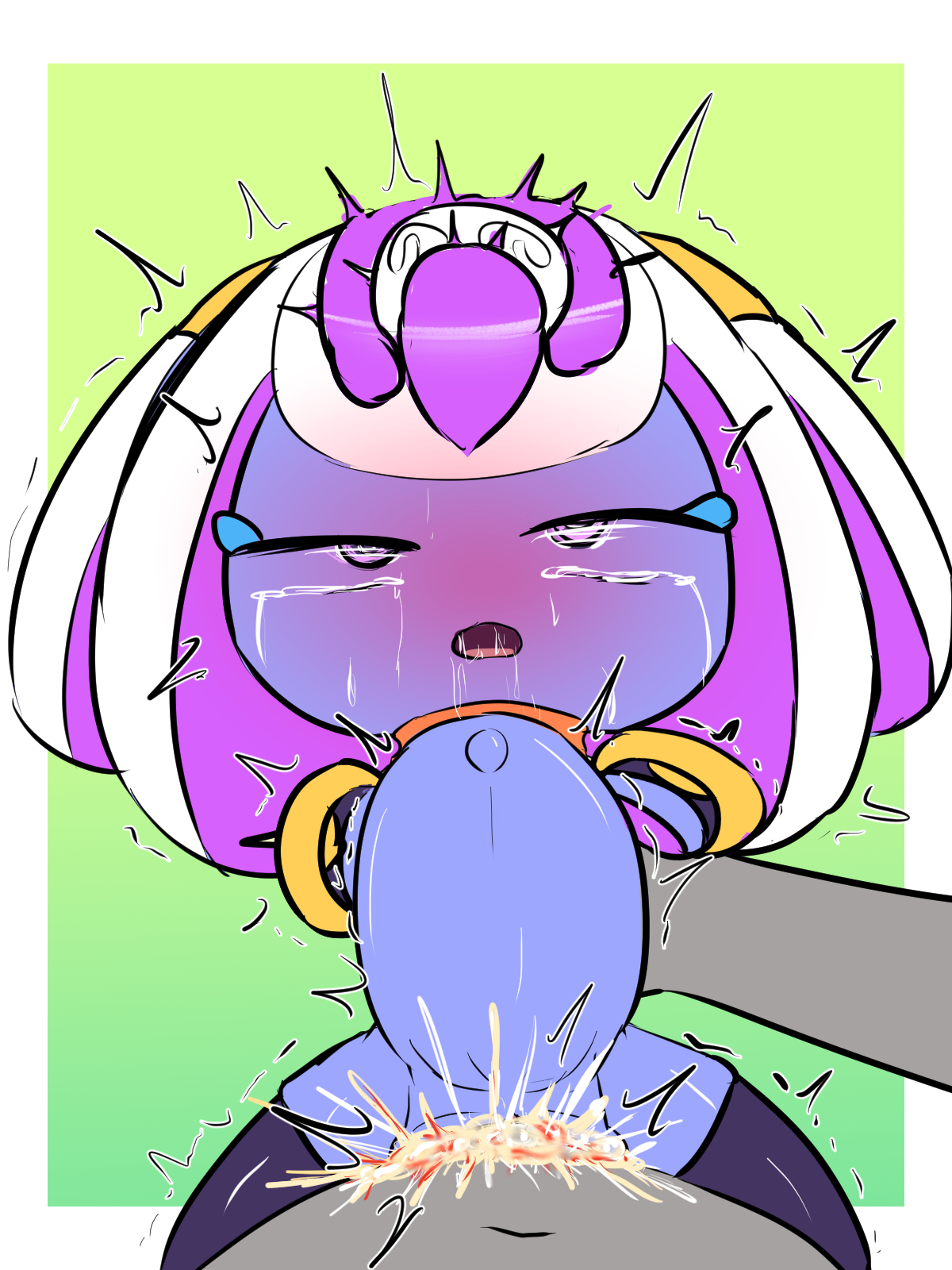 1girls, anthro, arms behind back, bleeding from pussy, blood, color, crying, crying with eyes open, cum, cum in pussy, cum inflated belly, cum inside, cumflation, death, death by snoo snoo, eyes rolling back, female, female focus, fleshlight position, fucked silly, fucked to death, inflation, kirby (series), kirby and the world beyond, lazza 7318, looking at viewer, male pov, mysterious girl (kirby and the world beyond), open mouth, penetration, penile, penile penetration, penis, penis in pussy, pov, pussy, rape, snuff, spread legs, stomach bulge, stomach deformation, straight, sweat, tears, tongue, tremble spikes, vagina, vaginal, vaginal penetration, vaginal sex, white hair