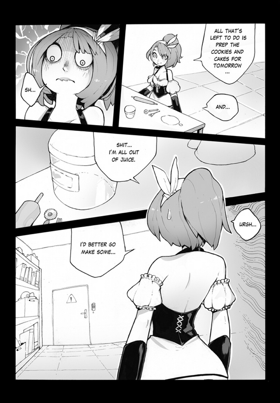 1girls bare_shoulders black_and_white bob_cut comic comic_page elbow_gloves eyebrows_visible_through_hair female female_focus freckles gloves hips hourglass_figure hse original_character original_characters shiny short_hair soft soft_shading text thighs