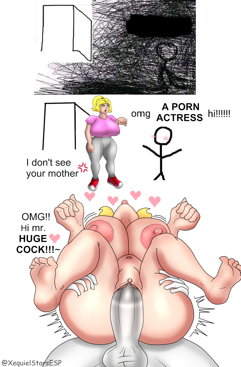 barefoot english_text large_breasts meme omg_hi! pepper_(xequiel) sex tagme text translucent_penis vaginal_penetration xequiel