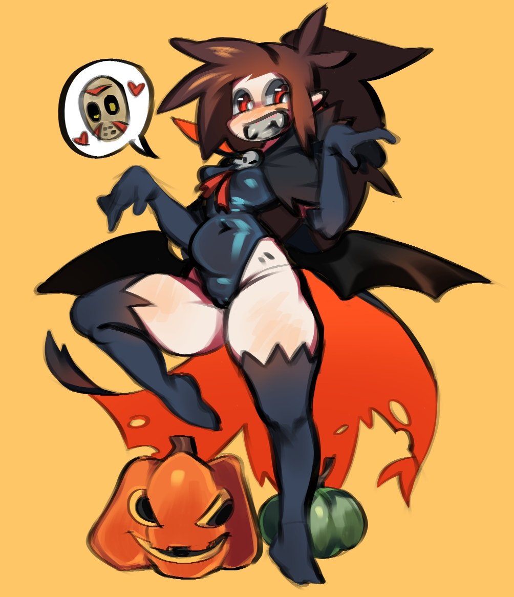 annacrazytoivo bat bat_wings belly female halloween thick_thighs vampire vampire_girl