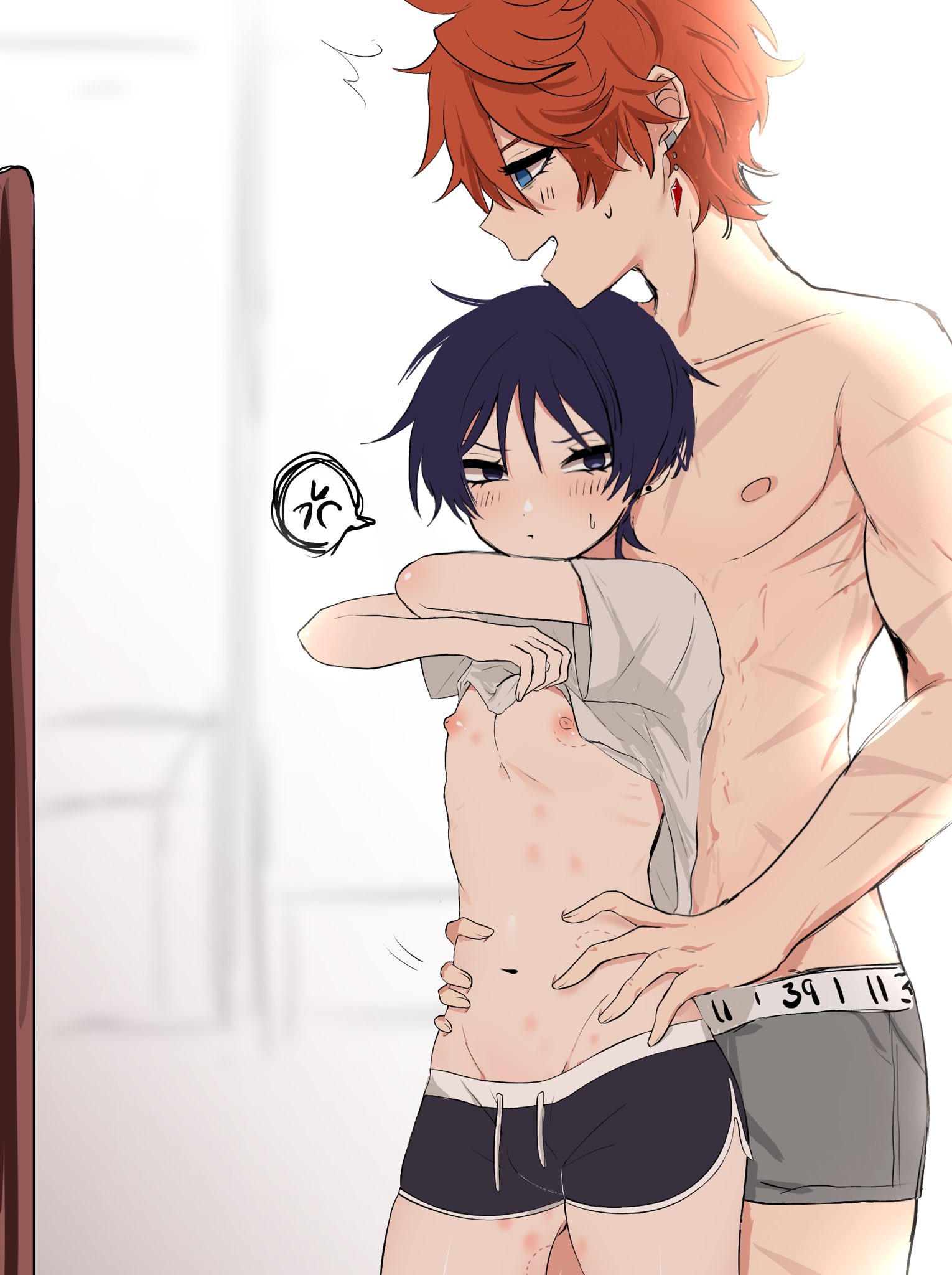 childe (genshin impact), female, femboy, gay, genshin impact, girly, jisoku39km, male, male only, otoko no ko, otokonoko, scaramouche (genshin impact), tartaglia (genshin impact), tomgirl, trap, yaoi