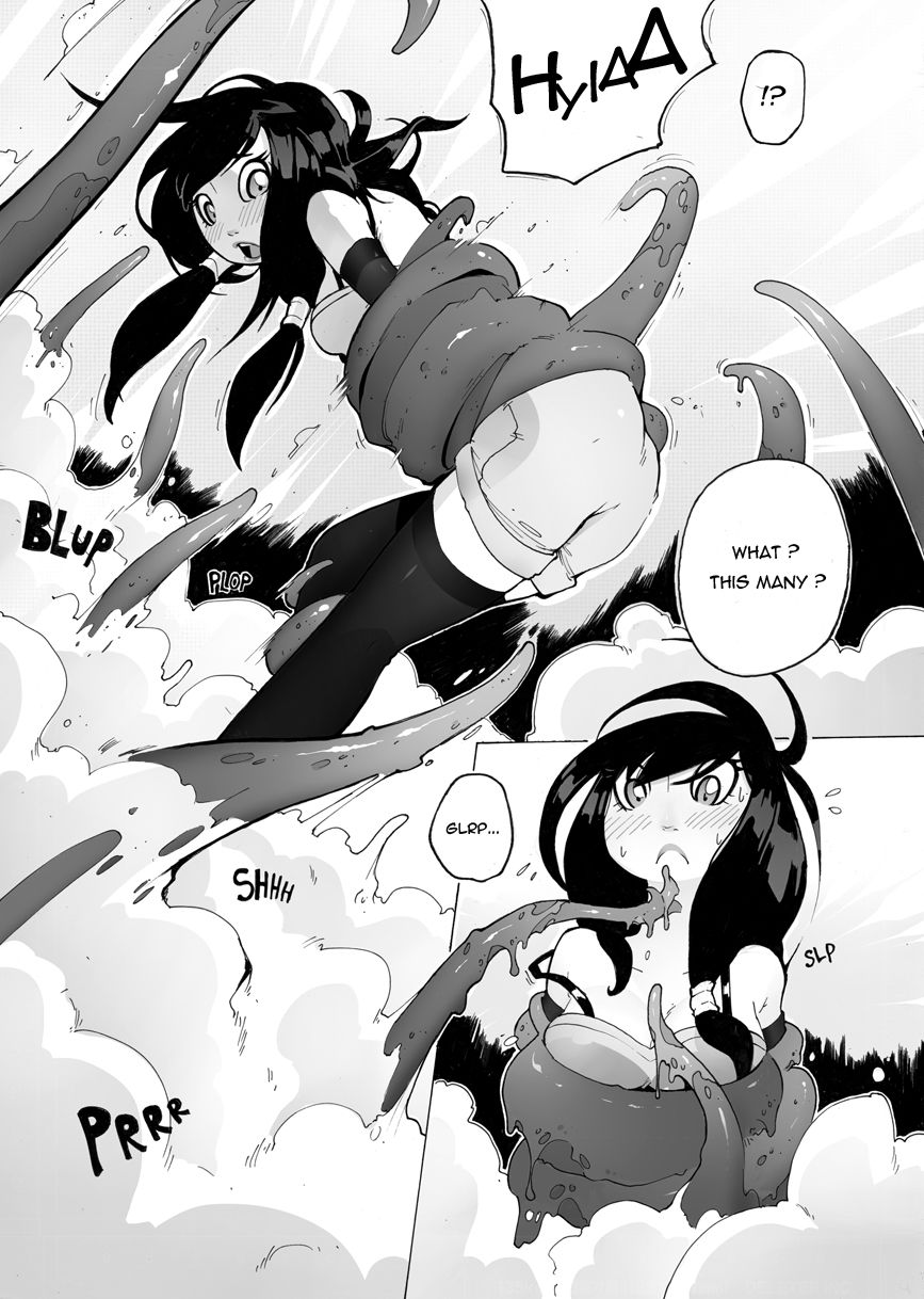 1girls arm_grab arms_behind_back bare_shoulders black_and_white black_legwear blush bob_cut bottomless breast_grab breasts clitoris closed_eyes comic comic_page cum cum_in_pussy cum_inside elbow_gloves erect_nipples eyebrows_visible_through_hair female female_focus flower freckles functionally_nude gloves green_hair hair_flower hips hourglass_figure hse labia manga medium_breasts navel nipples no_bra no_panties nude original_character original_characters plant puffy_nipples pussy pussy_juice pussy_juice_trail questionable_consent restrained sex shaved_pussy shiny short_hair sideboob soft soft_shading spread_legs tan tentacle tentacle_sex text thighhighs thighs topless underboob