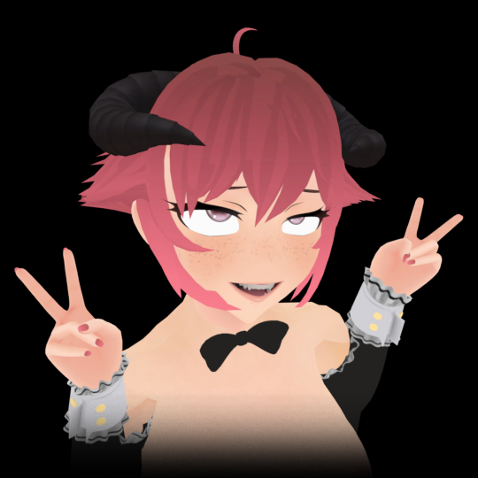 ahe_gao ahegao bonelab eyes_up light_(bonelab) open_mouth peace_sign tagme