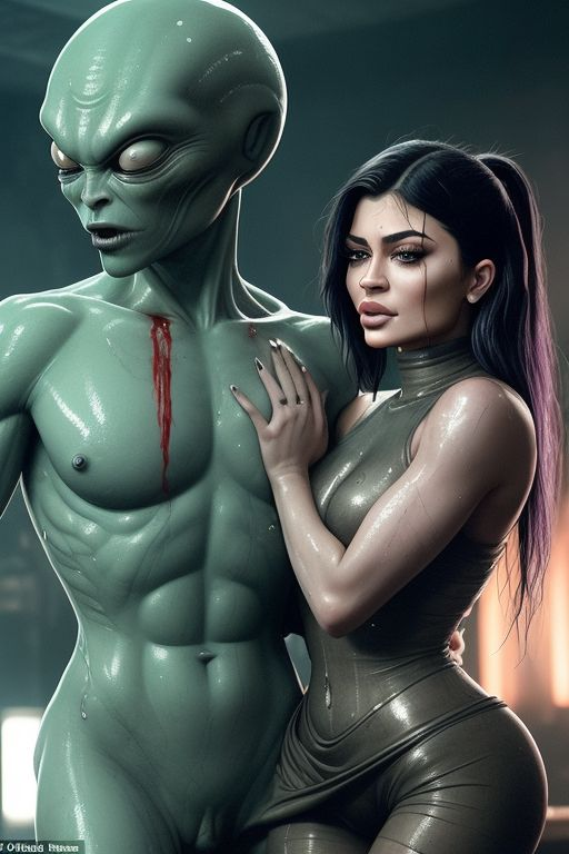 1cuntboy 1girls abs ai_generated alien alien_humanoid alien_male american bitchy celebrity cuntboy female green_body intersex interspecies kylie_jenner real_person rich_bitch rich_girl