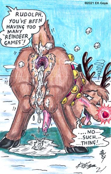 1boy 2021 anus creampie cum cum_in_ass cum_inside deer ek_goya feral gape gaping gaping_anus genitals glowing_nose male panting penis presenting presenting_anus presenting_ass presenting_hindquarters red_nose reindeer rudolph_the_red-nosed_reindeer rudolph_the_red_nosed_reindeer testicles