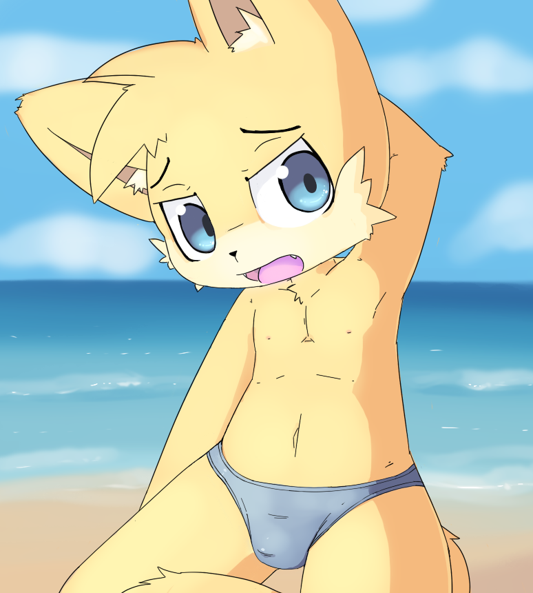 anthro beach boy male tagme watermelon_(artist)