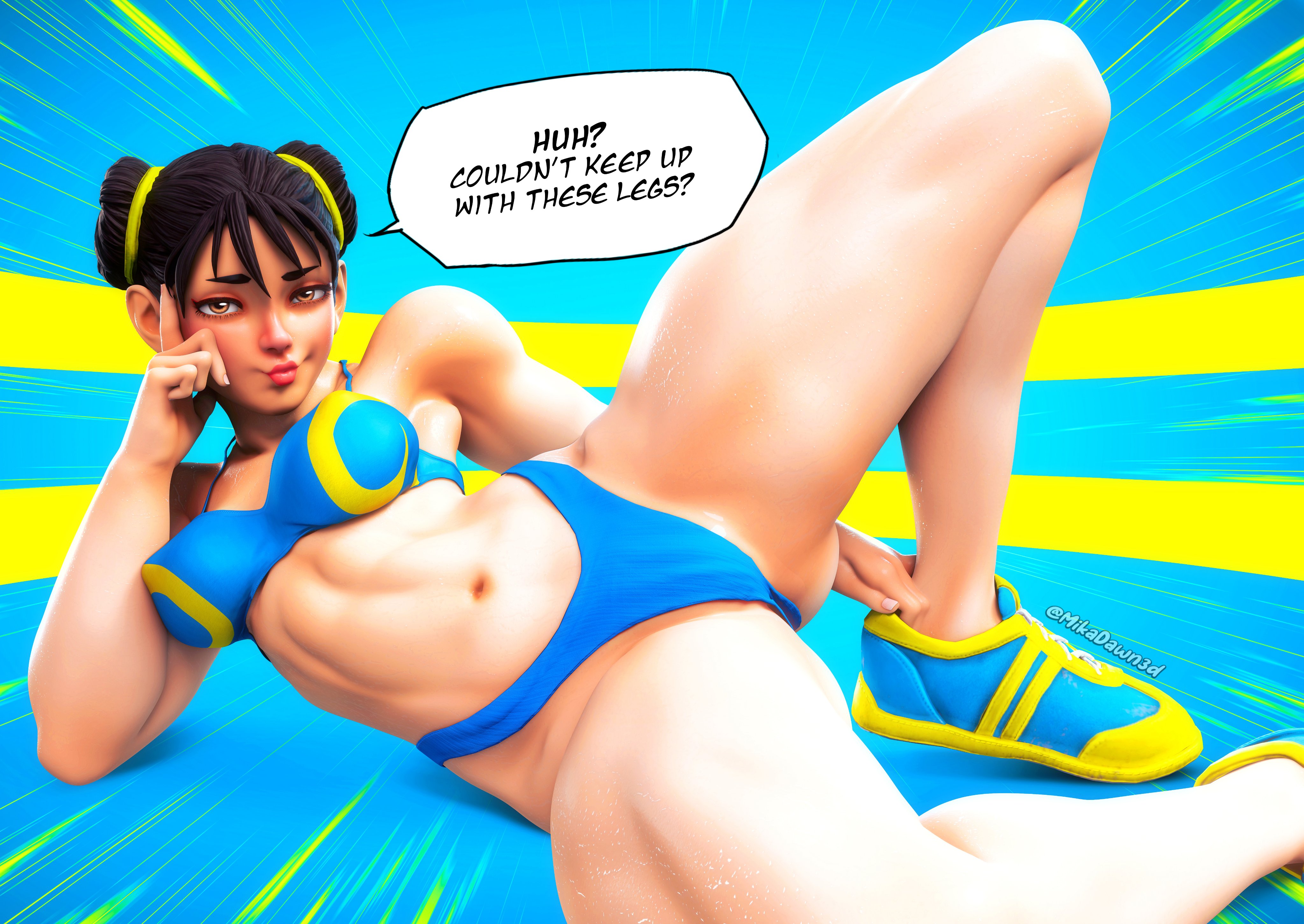 1girls, 3d, capcom, chun-li, female, female only, mikadawn, solo, solo female, street fighter, street fighter alpha