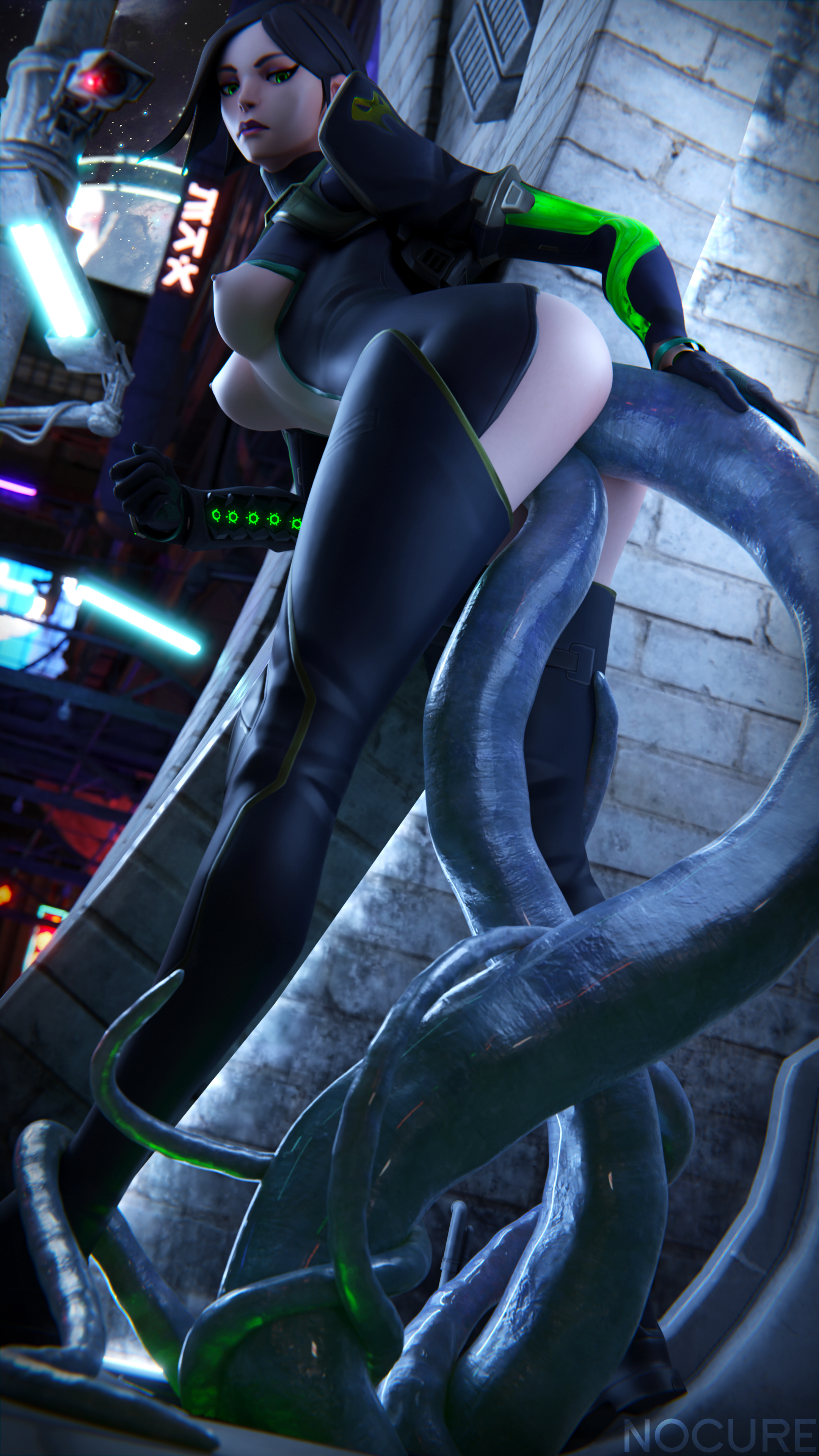 female, nocure21o, tagme, tentacle, valorant, viper (valorant)