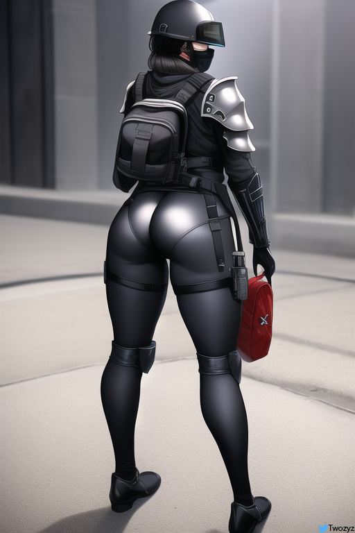 ai_generated armor ass ass_focus back backpack big_ass huge_ass military military_uniform solider tactical_gear thick_ass twoozy