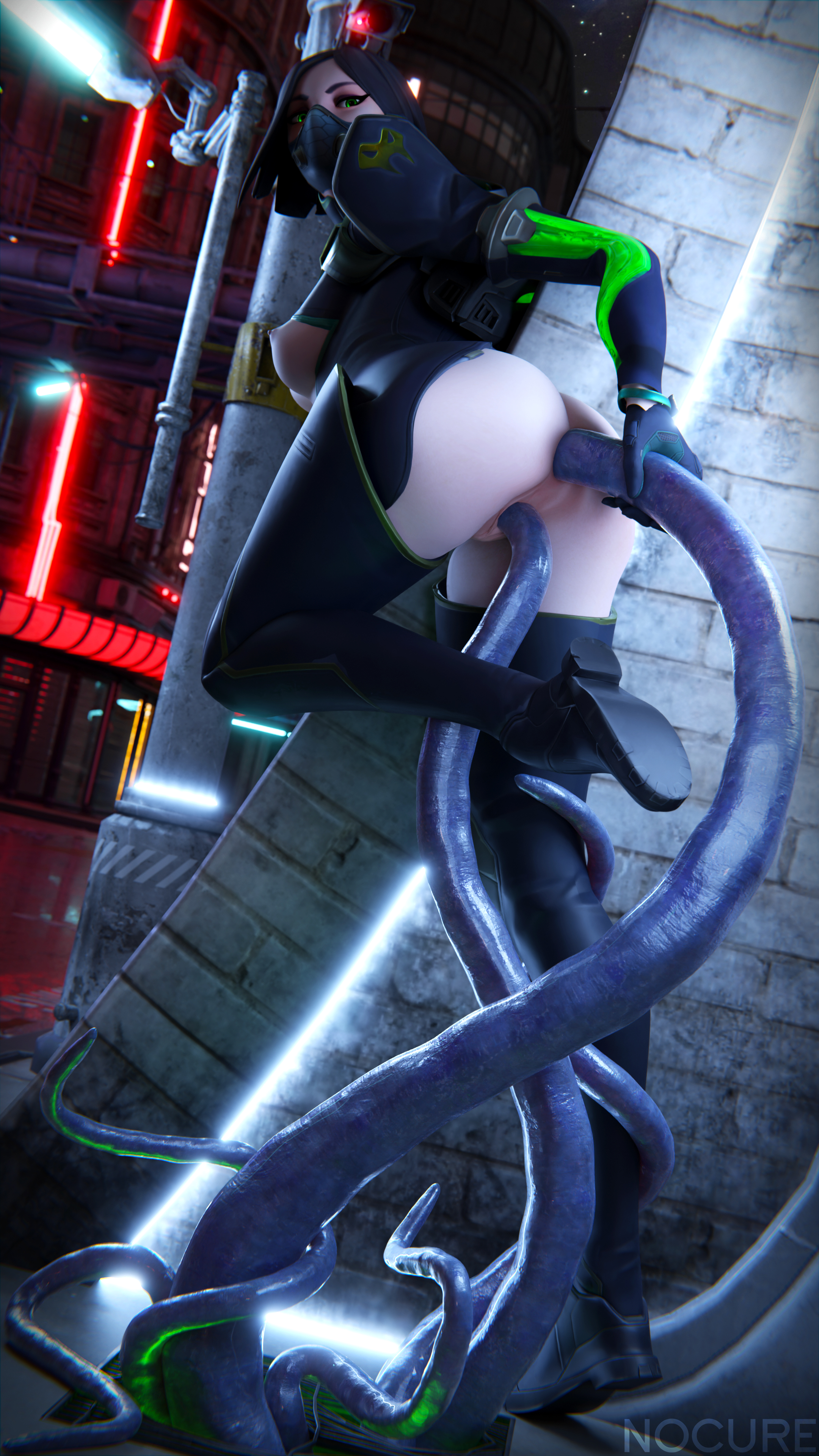 female, nocure21o, tagme, tentacle, valorant, viper (valorant)