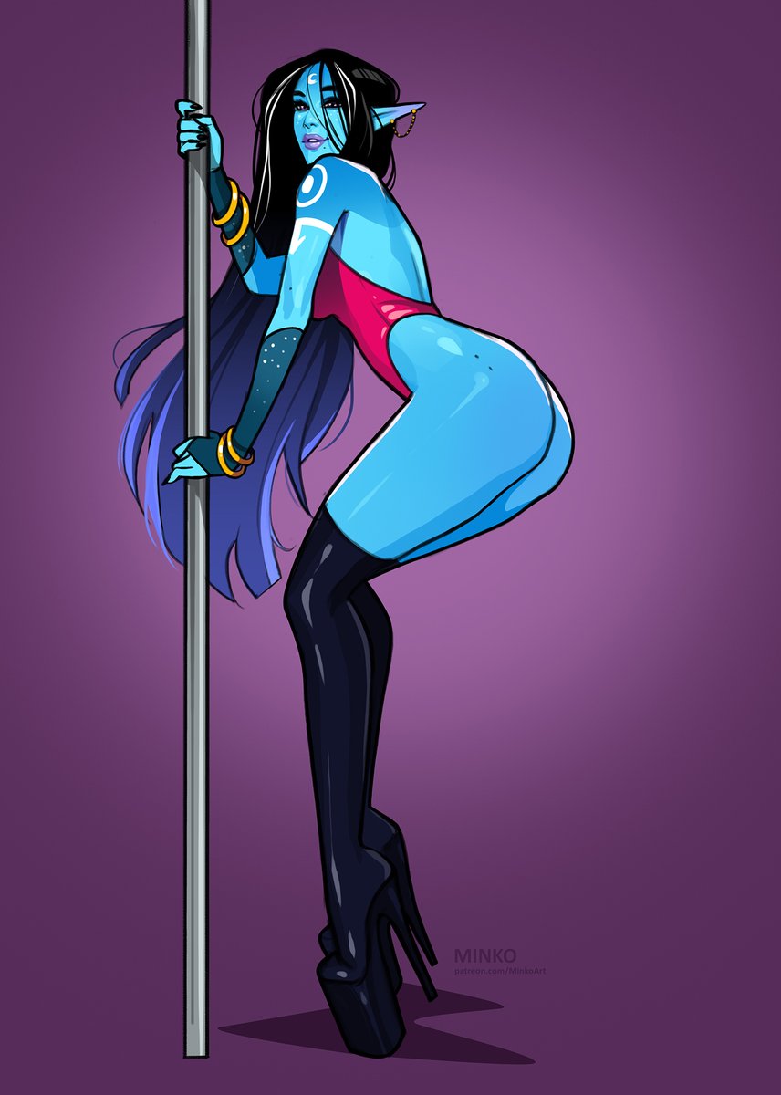 1girls, 2022, athletic, athletic female, beauty mark, blue body, blue skin, blue-skinned female, breasts, busty, curvy, ear, elf female, elle (minko), eyebrows, eyelashes, female, fit, fit female, hair, heels, high heel boots, high heels, humanoid, legs, lips, long ears, long hair, minko, oc, olena minko, original, original character, platform heels, solo, thighs, voluptuous