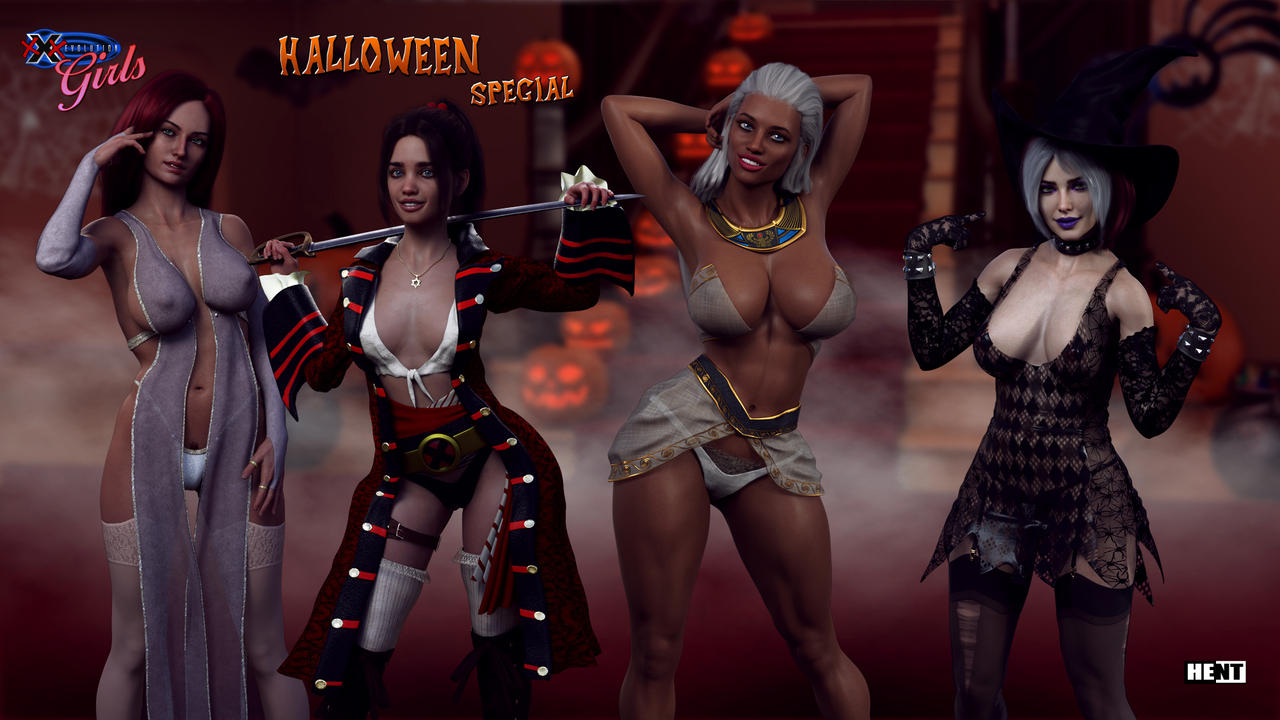 3d 3d_(artwork) 4girls anna_marie artist_name ass athletic athletic_female big_ass big_breasts bimbo breasts brown_hair bust busty cleavage curvaceous curvy cute dark-skinned_female dark_skin daz3d daz_studio eyebrows eyelashes eyes female female_only fit fit_female hair halloween hent hips hourglass_figure huge_breasts human humanoid iray jean_grey kitty_pryde large_breasts legs light-skinned_female light_skin lips marvel marvel_comics marvel_girl multicolored_hair multiple_girls mutant ororo_munroe pinup psychic rogue_(evolution) rogue_(x-men) shadowcat storm_(x-men) superhero superheroine telepath thick thick_legs thick_thighs thighs top_heavy upper_body voluptuous watermark white_hair wide_hips x-men x-men_evolution