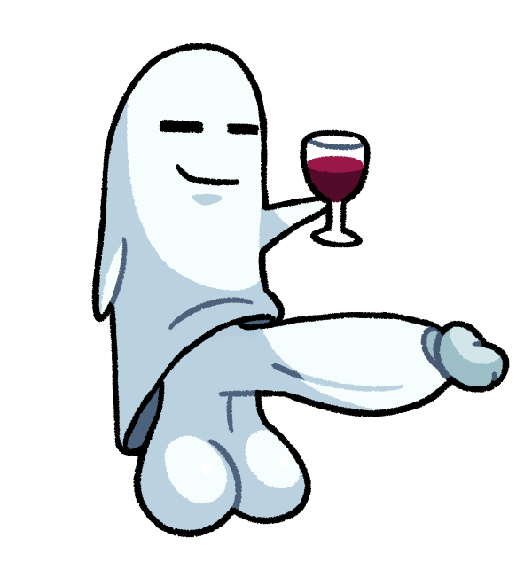 1boy big_balls big_penis earthbound ghost huge_cock male male_only moonside_nsfw mother_(series) mother_3 non-human solo_male wine_glass