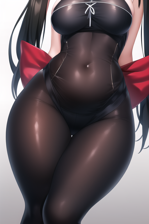 1girls ai_generated alternate_breast_size belly_button black_hair blue_eyes breasts eyes_out_of_frame fate/stay_night fate_(series) female fully_clothed hips large_breasts light-skinned_female light_skin long_hair nai_diffusion navel slim_waist smile stable_diffusion thick_thighs thigh_gap thighs thunder_thighs tight_clothing tights tohsaka_rin wide_hips