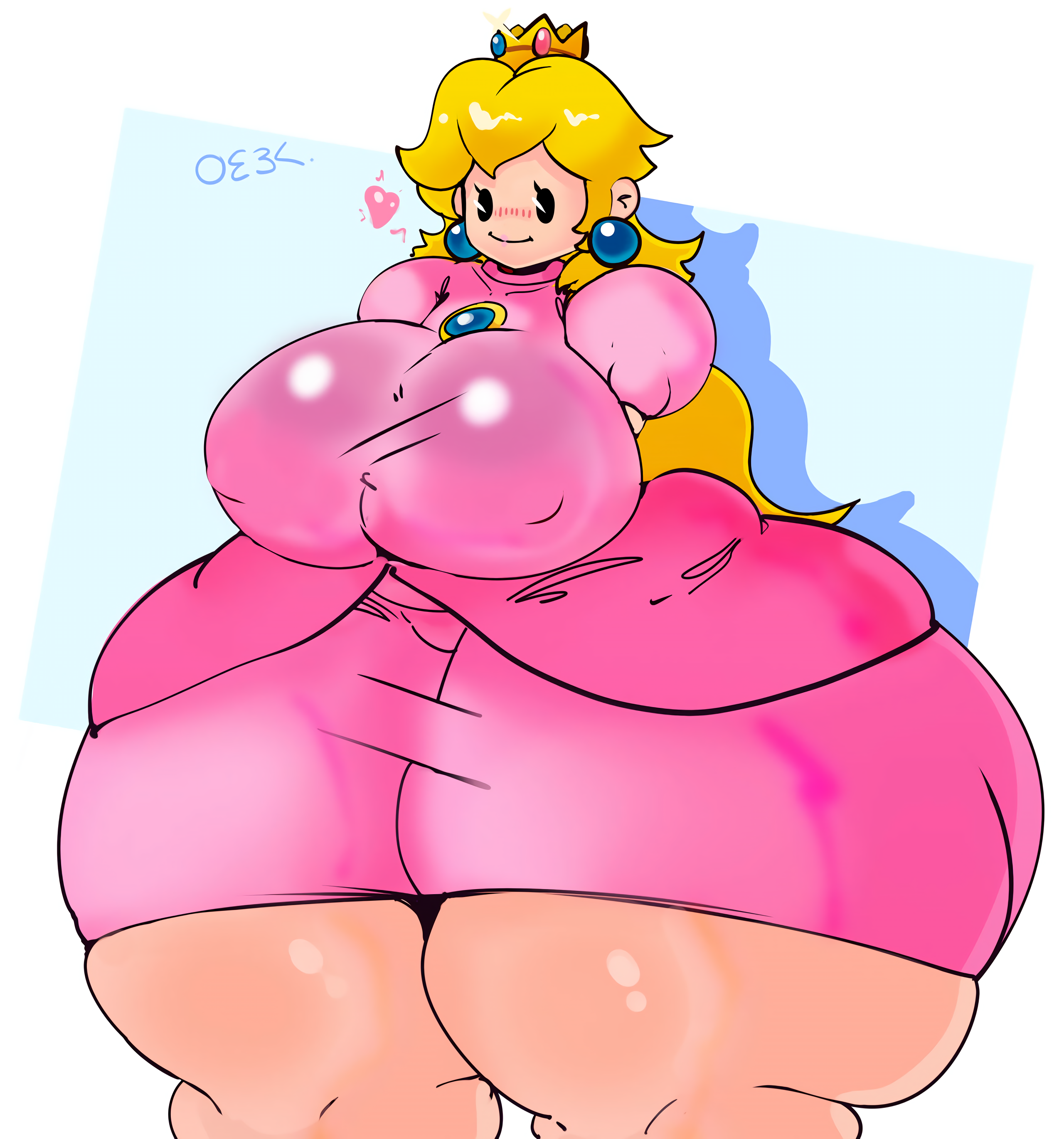 1girls, ass, ass bigger than body, ass bigger than breasts, ass bigger than head, ass bigger than torso, big breasts, breasts, breasts bigger than head, cute, enormous ass, enormous breasts, errantheart, fat ass, female, gigantic ass, heart, huge ass, huge breasts, hyper, hyper ass, hyper thighs, long hair, mario (series), massive ass, massive breasts, nintendo, princess peach, tagme, thick thighs, wide hips