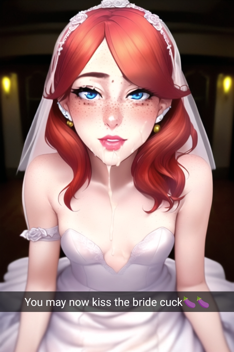 ai generated, cheating, cheating on wedding day, cheating wife, cuckold, cum, female, ginger, nai diffusion, netorare, ntr, original, stable diffusion, wedding dress