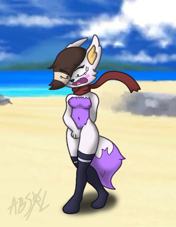 anthro beach black_hair bodily_fluids clothing curvaceous curvy_anthro curvy_body curvy_female curvy_figure dash dawn_(pokemon) embarrassed female finger_fuck fingering fur genital_fluids genitals hair hybrid legwear looking_pleasured masturbation nintendo pokemon purple_body purple_fur pussy pussy_juice release scarf seaside solo sweat thigh_highs vaginal_masturbation vaginal_penetration video_games voluptuous white_fur wide_hips worried_look