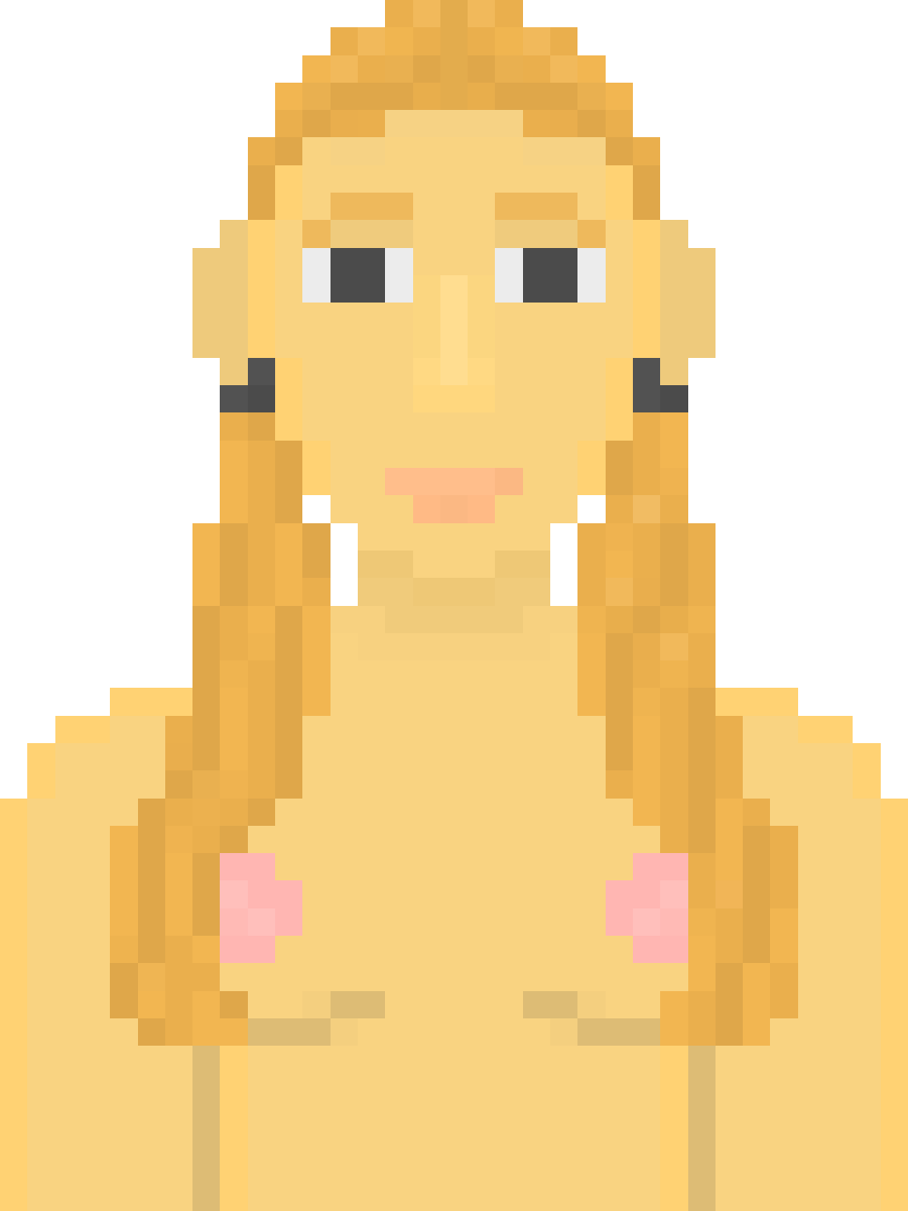 1girls blonde_hair breasts female human mageina_tovah marvel nipples nude nude_female pixel_art spider-man_(series) twintails ursula_ditkovich