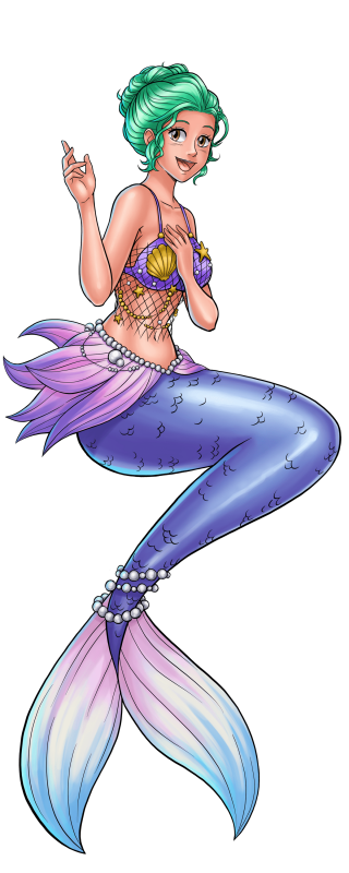 1girls alpha_channel breasts brown_eyes cora_(harem_heroes) female female_only green_hair harem_heroes lusty_mermaid_cora_(harem_heroes) mermaid mermaid_tail nipples only_female open_mouth png solo solo_female solo_focus