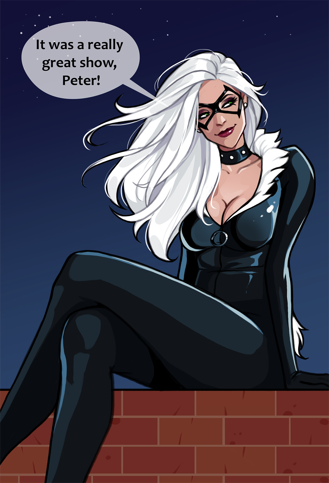1girls, athletic, athletic female, big breasts, black cat (marvel), breasts, busty, eyebrows, eyelashes, eyes, felicia hardy, female, fit, fit female, hair, hourglass figure, large breasts, legs, light skin, light-skinned female, lips, long hair, marvel, marvel comics, minko, not porn, olena minko, platinum blonde hair, silver hair, spider-man (series), superhero, superheroine, thick, thick legs, thick thighs, thief, thighs, villain, voluptuous, waist, white hair, wide hips