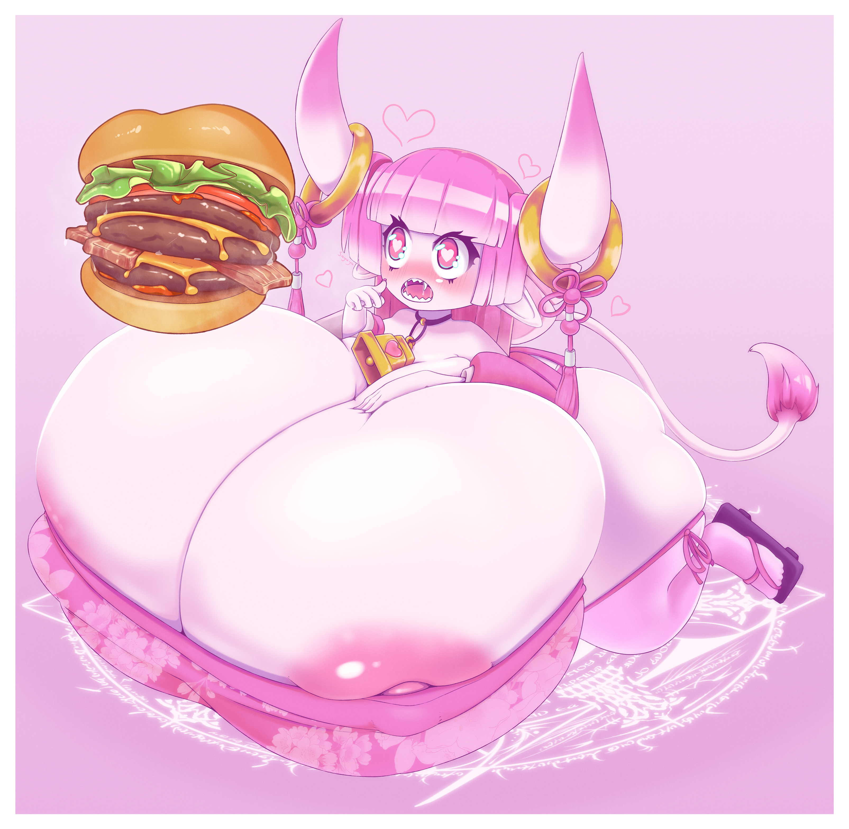 1girls, ass, big ass, big breasts, breasts, breasts bigger than body, breasts bigger than head, breasts bigger than torso, breasts on floor, burger, enormous ass, enormous breasts, female, food, gigantic breasts, huge ass, huge breasts, hyper, hyper breasts, hyper thighs, immobile, long hair, lying on breasts, lying on self, massive ass, massive breasts, original character, shinarusayuno, tagme, thick thighs, too big, too big to move
