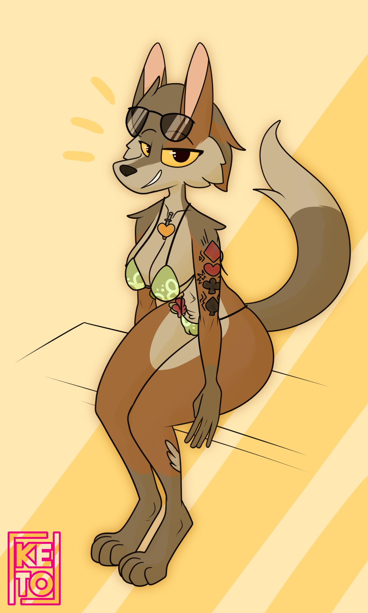 anthro bikini bra clara_(ketofur) ketofur