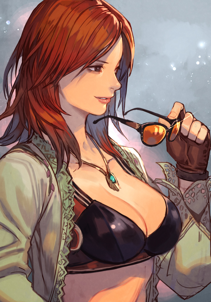 1girls bandai_namco big_breasts brazilian brazilian_female breasts cleavage click_burgundy dark-skinned_female female female_only hungry_clicker katarina_alves tekken tekken_7