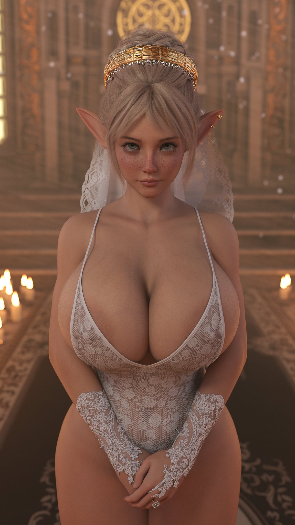 1girls, 3d, big ass, big breasts, big thighs, breasts, breasts bigger than head, bust, busty, chest, curvaceous, curvy, curvy figure, elf, elf ears, elf female, elf girl, empiric, female, gigantic breasts, hips, huge ass, huge breasts, large ass, large breasts, legs, light skin, light-skinned female, long ears, mature, mature female, original, original character, pointy ears, slim waist, thick, thick ass, thick hips, thick legs, thick thighs, thighs, voluptuous, waist, wide hips, wide thighs