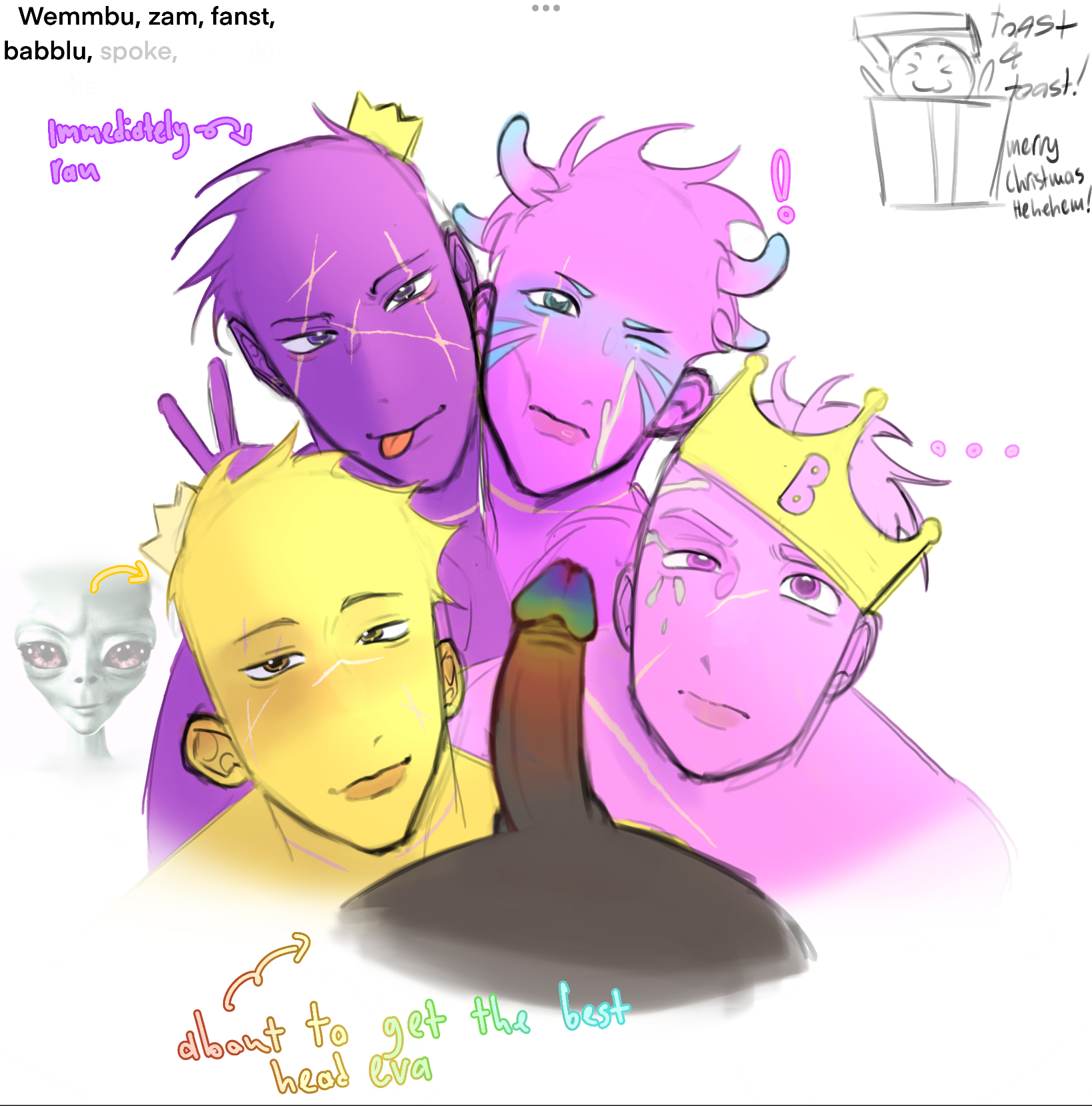 baablu, fansts, gay, male, mcyt, minecraft, minecraft youtubers, multiple, princezam, self upload, sketch, spoke, spokemc, toast artist, toast4toast, twitch, twitch streamer, twitch.tv, twitter, twitter username, unstable universe, wemmbu, wemmbumc, youtube, youtuber, youtubers
