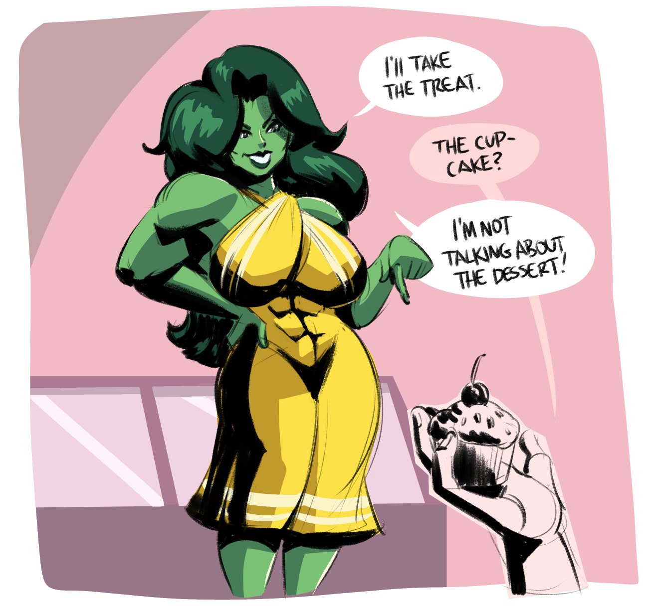 1girls, big ass, big breasts, breasts, curvaceous, curvy, curvy figure, digital media (artwork), female, giantess, glassfish, green body, green hair, green skin, green-skinned female, hips, hourglass figure, huge ass, huge breasts, hulk (series), jennifer walters, large ass, large breasts, large female, legs, macro, macro female, marvel, marvel comics, mature, mature female, mini giantess, she-hulk, slim waist, tall, tall female, thick, thick hips, thick legs, thick thighs, thighs, voluptuous, waist, wide hips