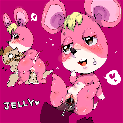 animal_crossing blonde_hair blush breasts brown_eyes carmen_(animal_crossing)_(mouse) cum heart lowres mouse nintendo nipples oekaki open_mouth penetration penis player_1 pussy sex sweat vagina vaginal_penetration