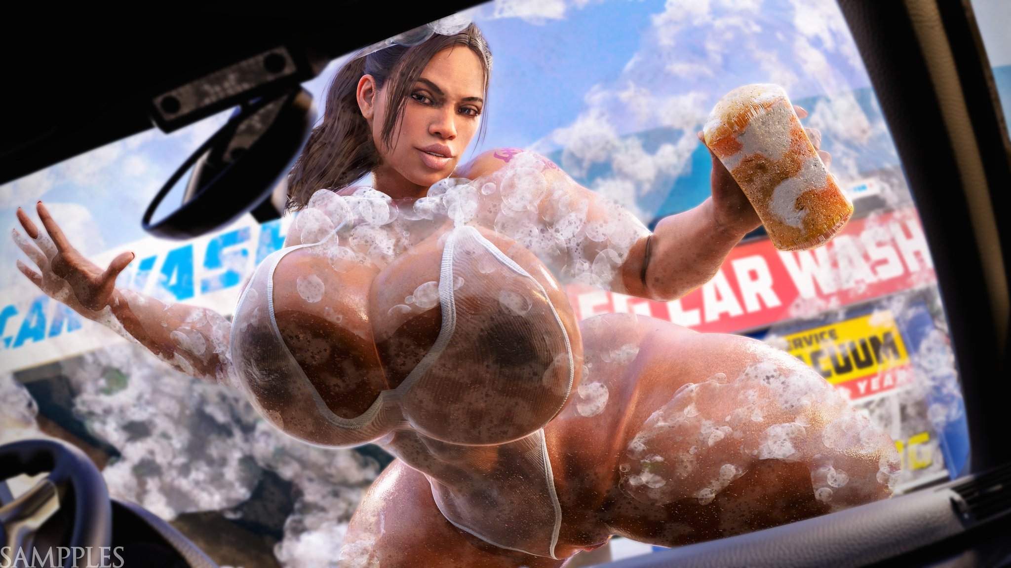 1girls, 2025, 3d, 3d (artwork), against glass, ass, ass bigger than head, big ass, big breasts, big thighs, breasts, breasts bigger than head, brown body, brown skin, brown-skinned female, bubble butt, busty, capcom, carwash, curvaceous, curvy, curvy figure, dark skin, dark-skinned female, enormous ass, enormous breasts, enormous thighs, female, gigantic ass, gigantic breasts, gigantic thighs, hips, huge ass, huge breasts, huge thighs, hyper ass, hyper breasts, hyper thighs, large ass, large breasts, large thighs, legs, massive ass, massive breasts, massive thighs, mature, mature female, resident evil, resident evil 5, round ass, sampples, sheva alomar, slim waist, thick, thick hips, thick legs, thick lips, thick thighs, thighs, thighs bigger than head, thunder thighs, voluptuous, waist, wide hips, wide thighs
