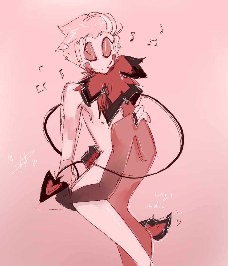 alastor (hazbin hotel), cuddle, cuntboy, hazbin hotel, lucifer morningstar (hazbin hotel), twink