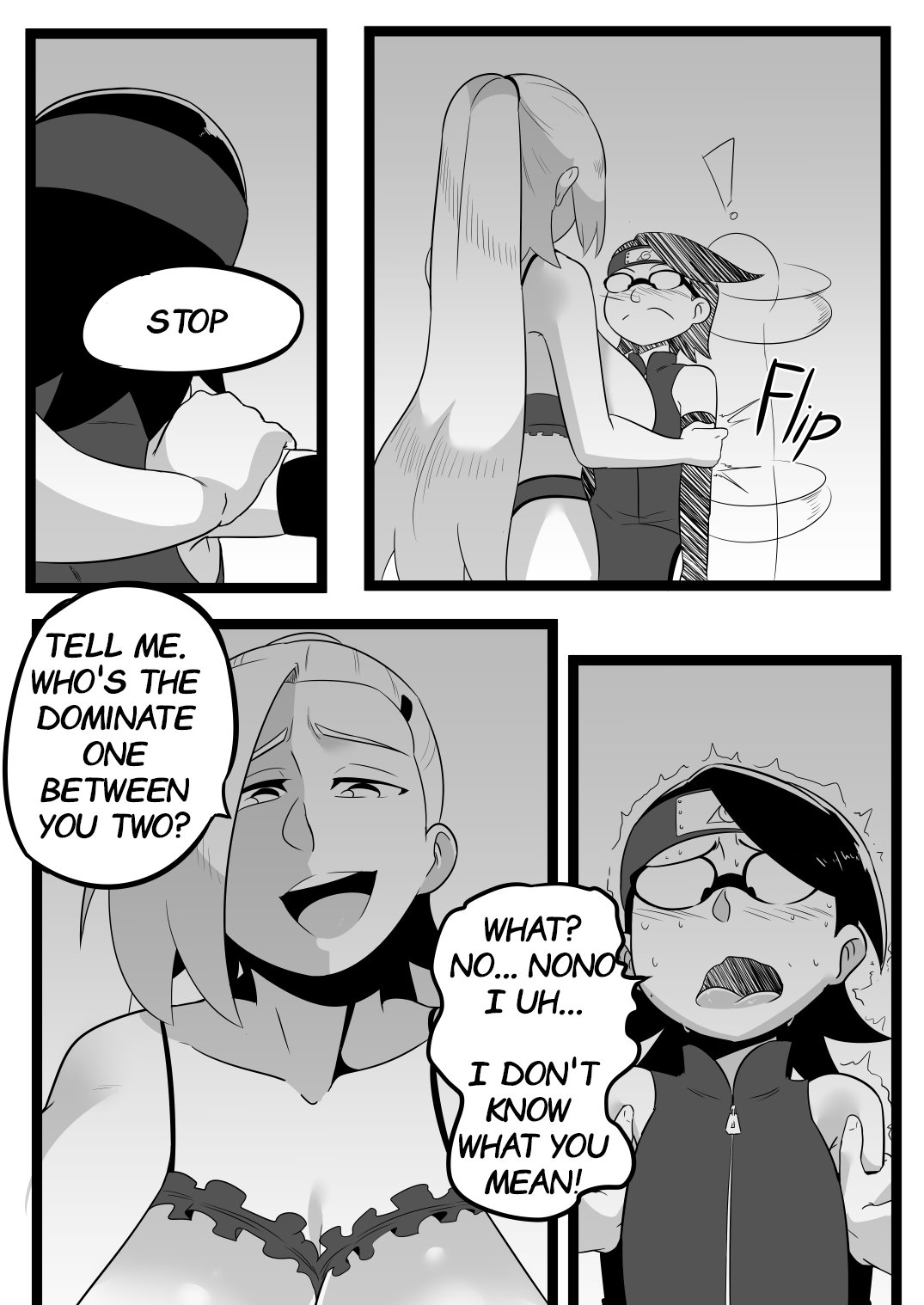 boruto: naruto next generations, comic, dialogue, english text, female, ino yamanaka, monochrome, naruto, naruto (series), sakura haruno, sarada uchiha, story, text, ukaya masaru mx