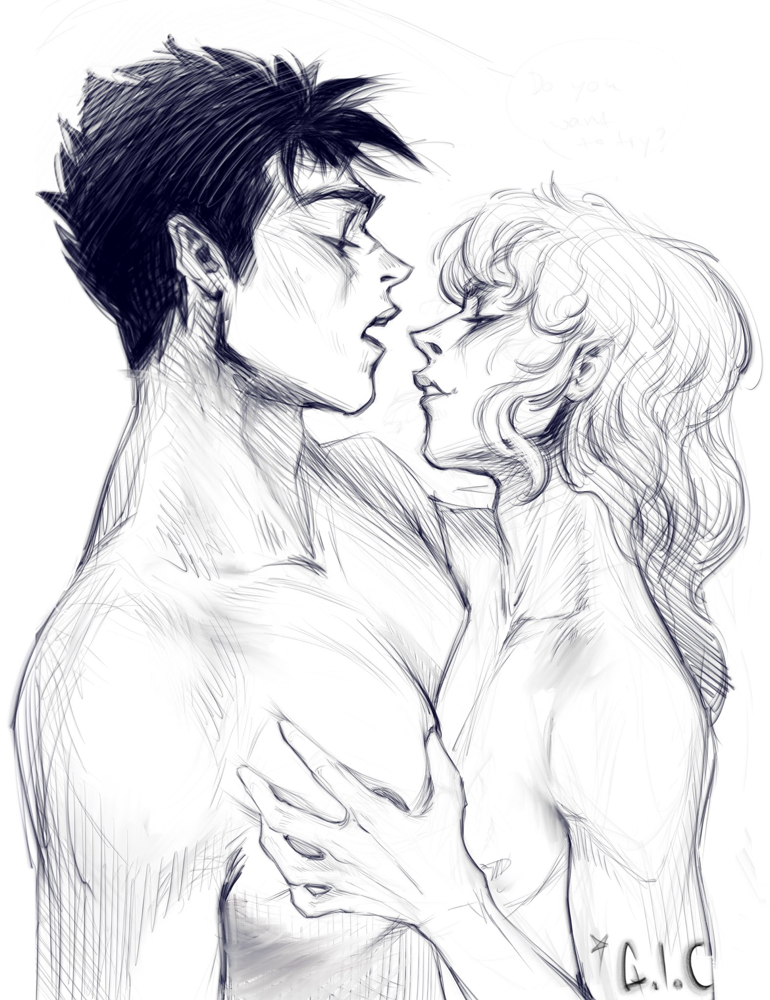2boys, berserk, breasts, breasts to breasts, femboy, griffith, guts (berserk), lychee (artist), male, male only, nude, pecs touching, topless