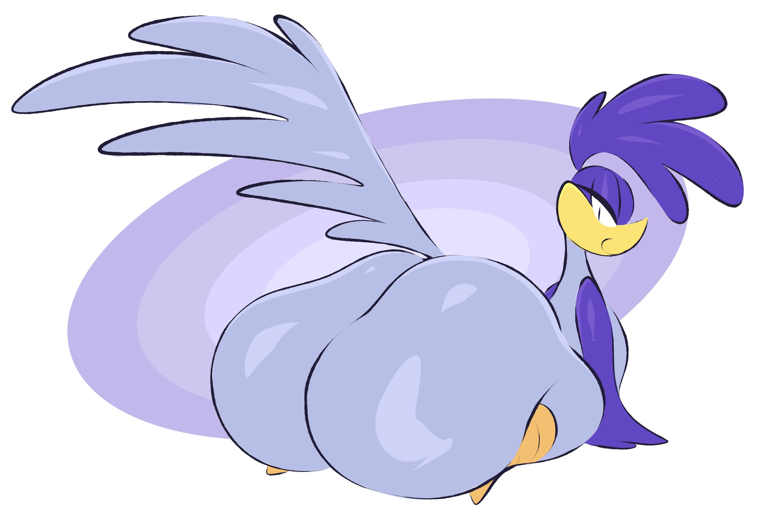 anthro, arizonathevixen, ass, avian, big ass, bubble ass, bubble butt, femboy, huge ass, looney tunes, male, male only, road runner (looney tunes), solo male, tagme