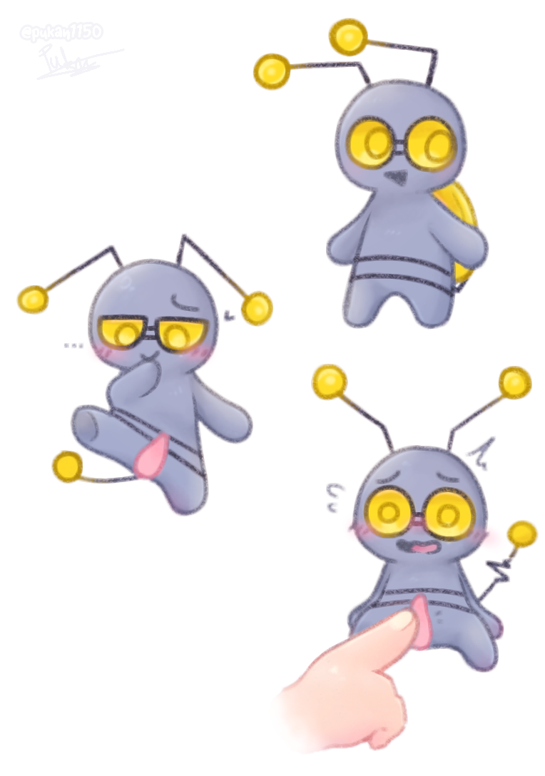 collecurei cute gimmighoul male pokémon_(species) pokemon pokemon_sv solo yellow_eyes