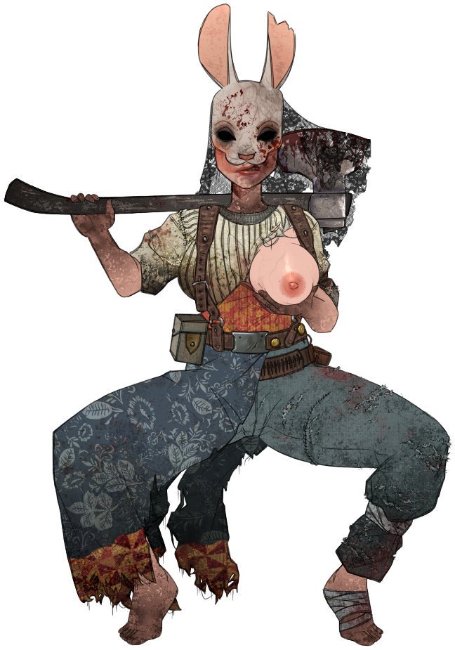 1girls armed artist_request dbd dead_by_daylight huntress_(dead_by_daylight) melee_weapon nightmare_waifu solo solo_female solo_focus video_game_character weapon_over_shoulder