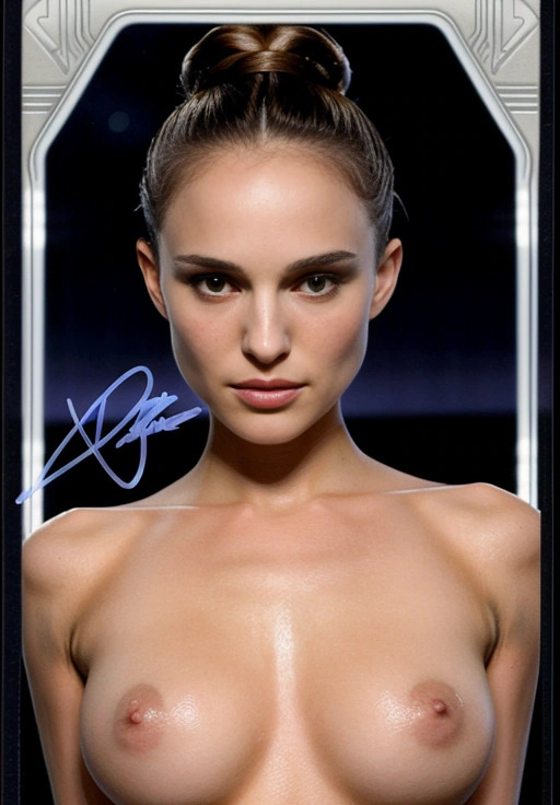 ai_generated breasts naked_female natalie_portman padme_amidala star_wars trading_card