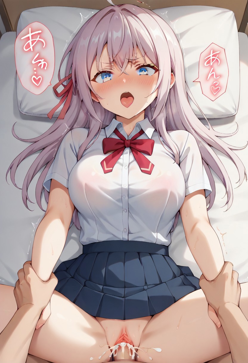 1boy, 1girls, ai generated, alisa mikhailovna kujou, female, kuze masachika, male, sex, tagme, tokidoki bosotto russian de dereru tonari no alya-san