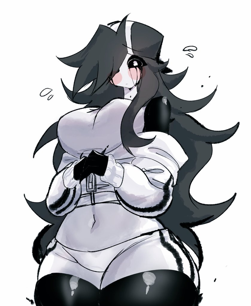 black_eyes black_hair breasts clothing creepypasta ethan_(pokemon) female friday_night_funkin genderswap gold_(pokemon) hat hypnos_lullaby lost_silver nintendo pokemon pokemon_gsc rule_63 short_shorts shorts solo thick_thighs usa37107692 white_pupils wide_hips