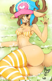 anthro, anthro only, artist request, female, female only, one piece, presenting, presenting hindquarters, rule 63, tony tony chopper