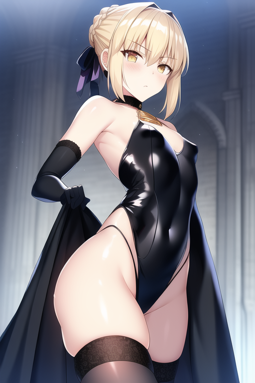 1girls ai_generated artoria_pendragon artoria_pendragon_(alter) blonde_hair blush breasts fate/grand_order fate/stay_night fate_(series) female hips light-skinned_female light_skin looking_at_viewer nai_diffusion pale-skinned_female pale_skin petite petite_body saber_alter small_breasts stable_diffusion thick_thighs thighs thunder_thighs wide_hips yellow_eyes