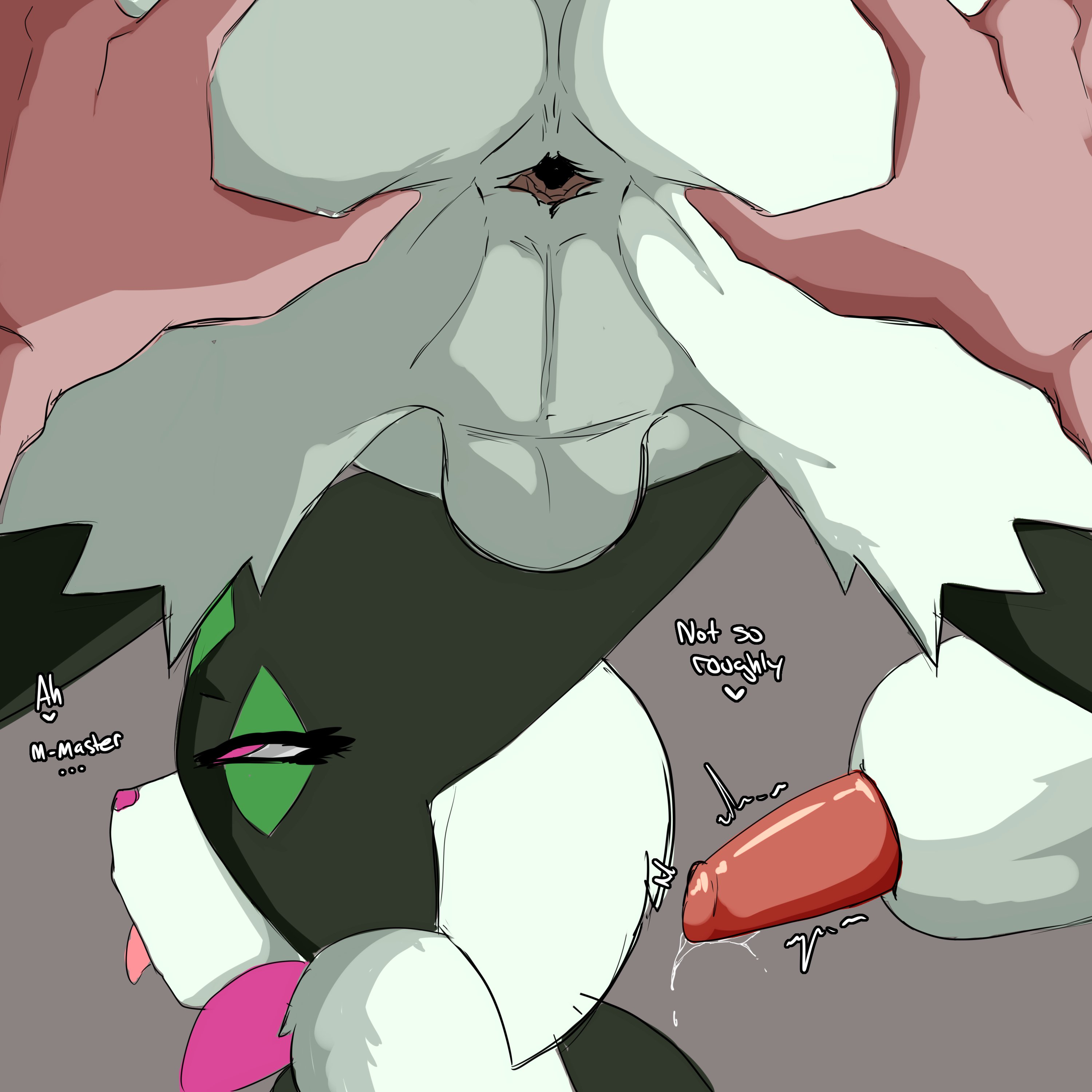 2boys, anus, ass, backsack, balls, ballsack, dialogue, evolution, feline, femboy, furry, gay, girly, handjob, inuyuru, looking pleasured, male, male only, meowscarada, nintendo, pokemon, pokemon sv, precum, rolling eyes, spread anus, text, tongue, tongue out, trap, yaoi