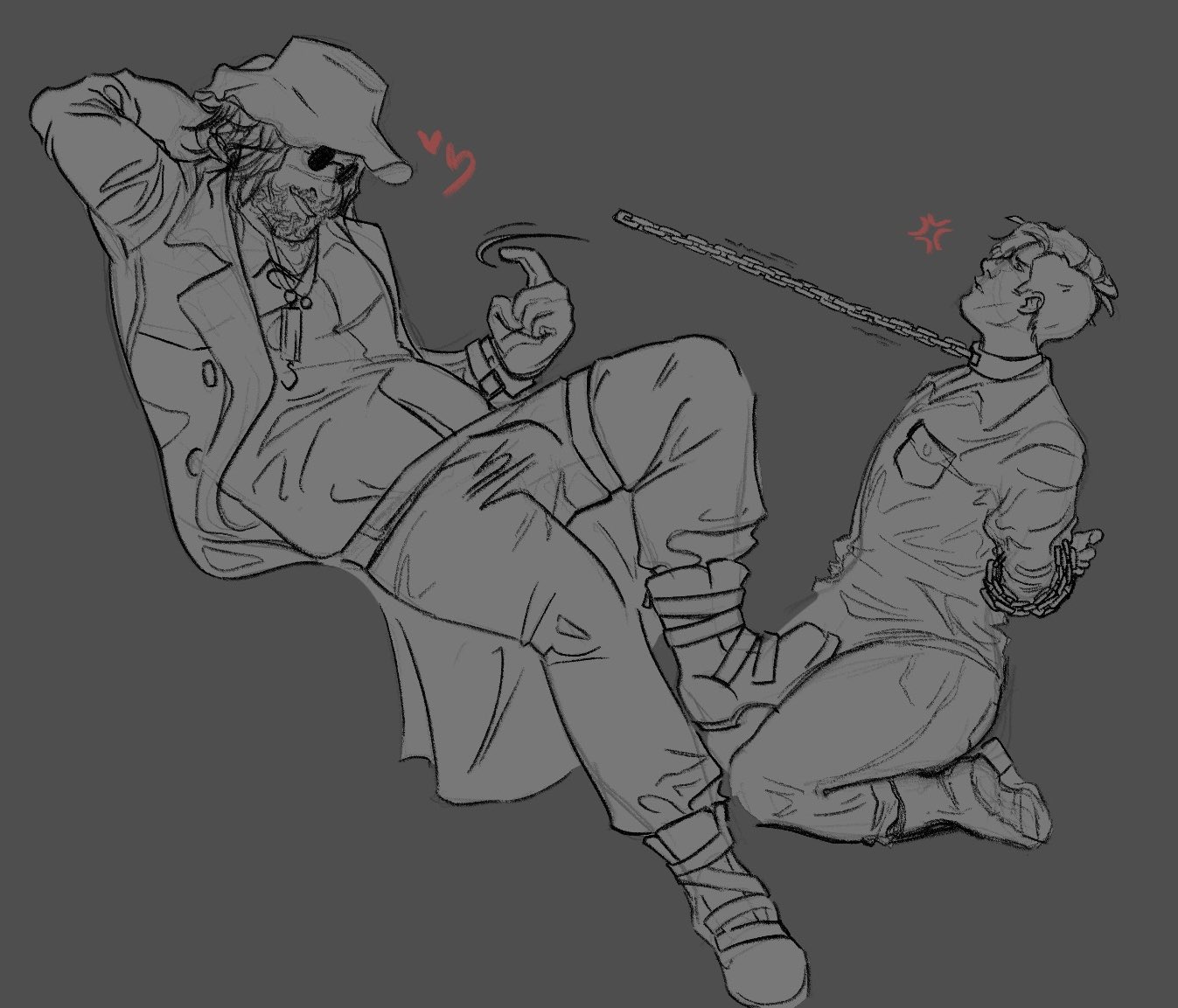 bondage, gay, karl heisenberg, male, male/male, original character, resident evil, resident evil 8: village, theoisaway
