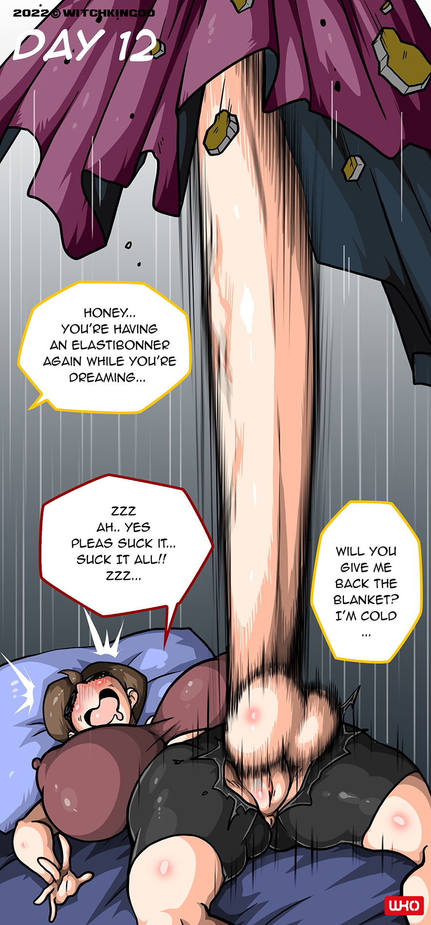 1futa, 2022, arched back, balls, balls expansion, balls growth, balls growth (enlargement), breasts, clothed, clothing, dialogue, disney, drooling, elastic, english text, erection, expansion, full-package futa, futa only, futanari, genital expansion, genital growth, genital growth (enlargement), helen parr, huge balls, huge breasts, huge cock, human, hyper, hyper penis, intersex, light skin, light-skinned futa, long penis, mostly clothed, no nut november, on back, penis, penis bigger than body, penis expansion, penis growth, penis growth (enlargement), pixar, pussy, smooth skin, solo, solo futa, testicles, text, the incredibles, thick thighs, wet dream, wide hips, witchking00